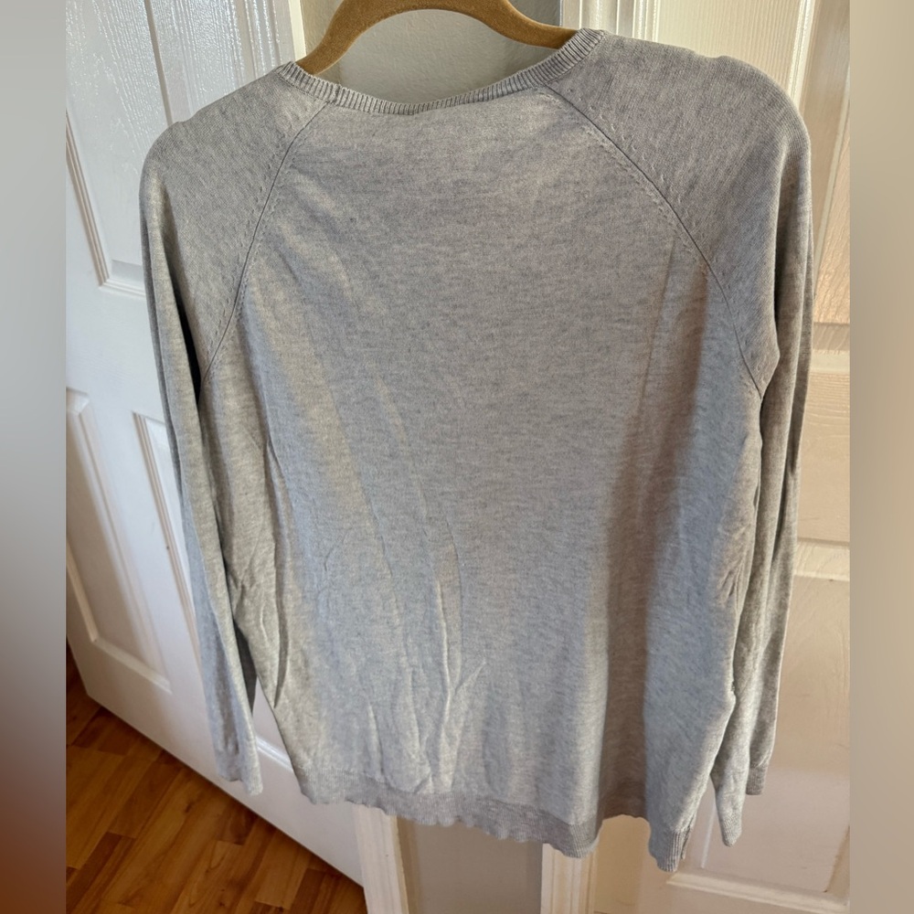 INC International Concepts Gray 'Wink' Sequin Sweatshirt - Picture 3 of 3